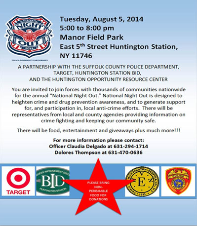 National Night Out 2014 Huntington Station BID